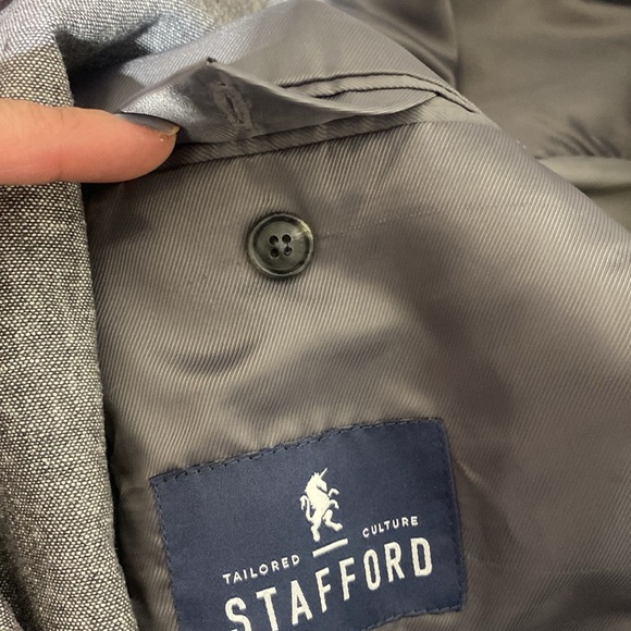 Stafford suit blazer in light gray - Picture 7 of 10